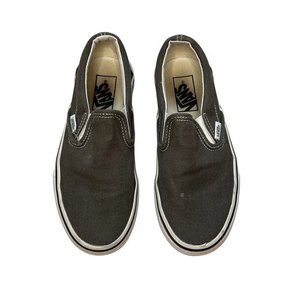 Vans Classic Slip-On Charcoal Grey Sneakers 4 - Picture 1 of 5
